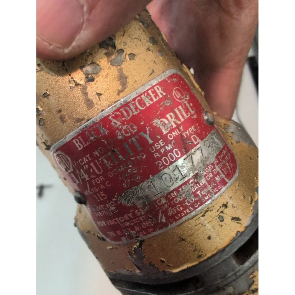 Vintage Black & Decker 1/4